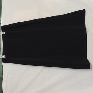 Vintage T. Garment Calf Length Black Skirt Sz 14